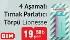 LİONESSE 4 AŞAMALI TIRNAK PARLATICI TÖRPÜ